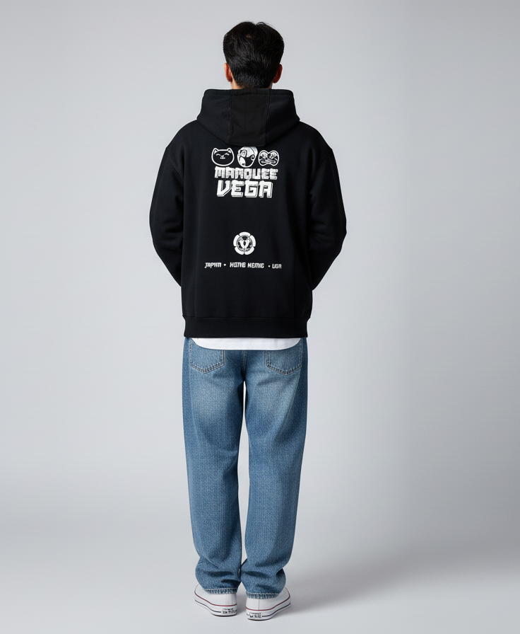 MW046-B 男裝全棉帶帽衛衣