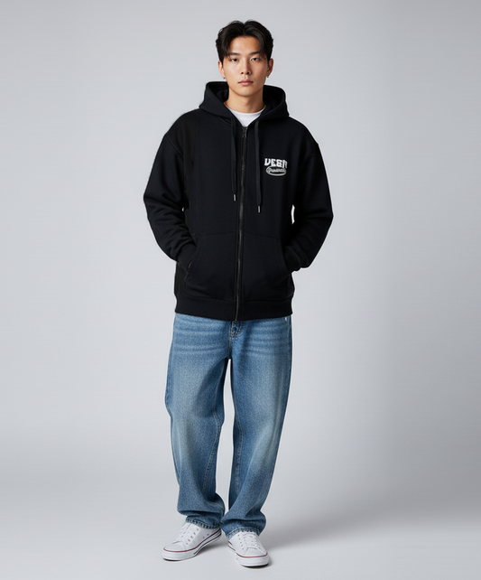 MW046-B 男裝全棉帶帽衛衣