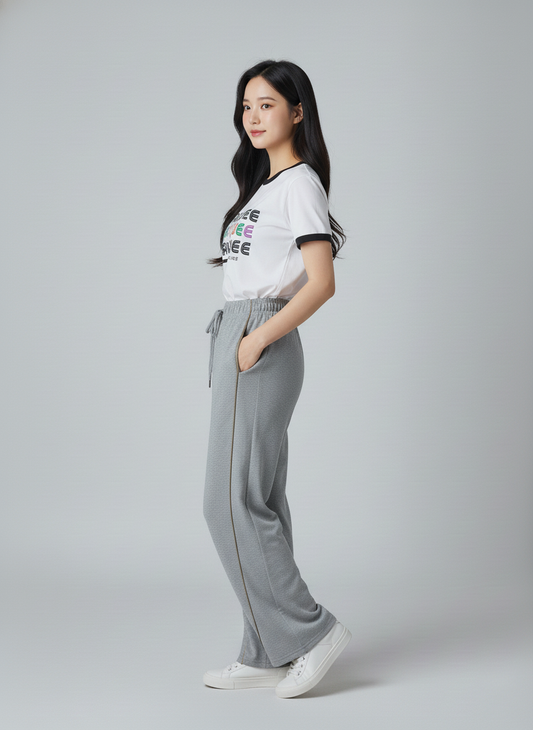 MLP044-H 女裝針織全棉長褲