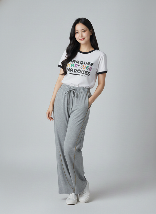 MLP044-H 女裝針織全棉長褲