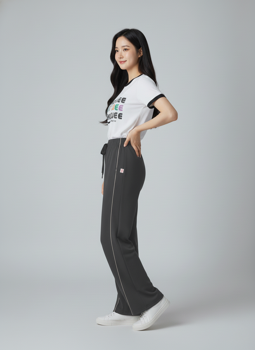 MLP044-G 女裝針織全棉長褲