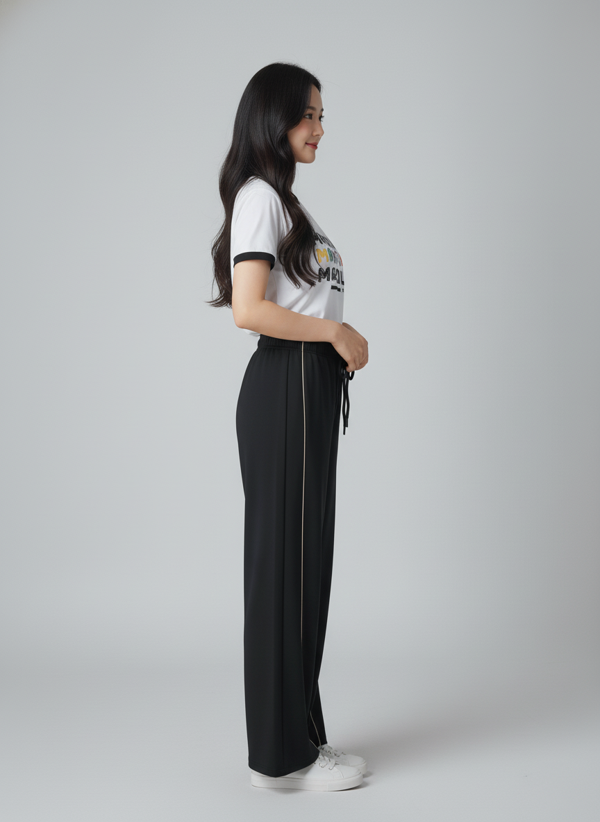 MLP044-B 女裝針織全棉長褲