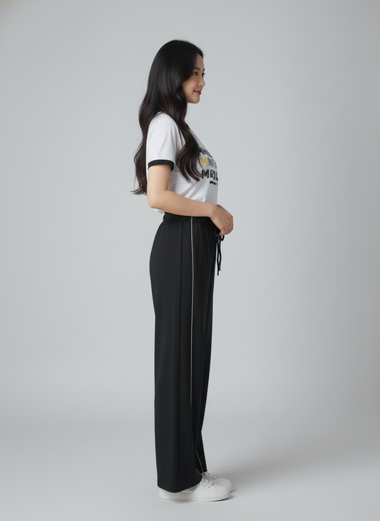 MLP044-B 女裝針織全棉長褲