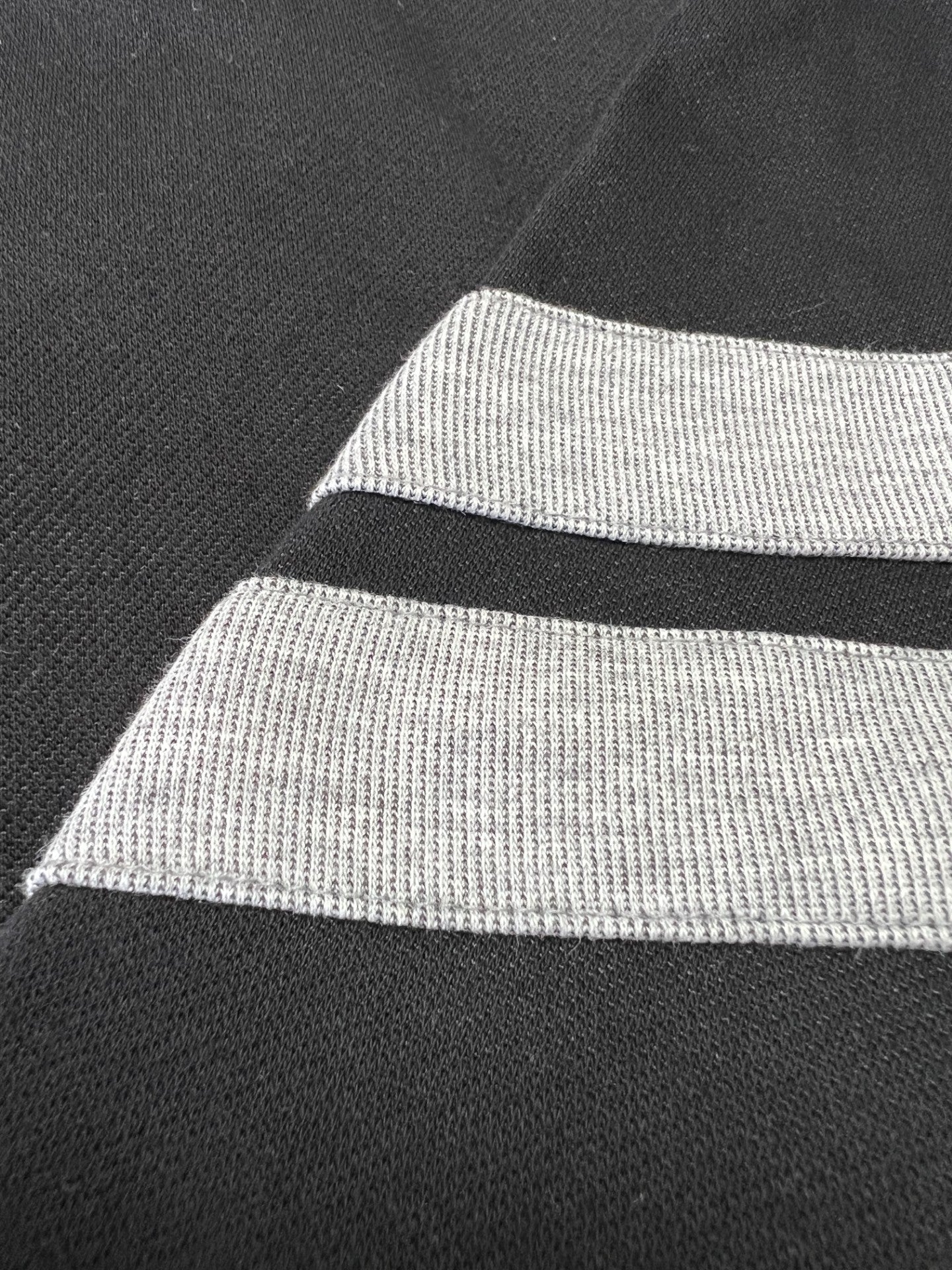 MLP025-B 女裝棉質黑色灰間休閑褲