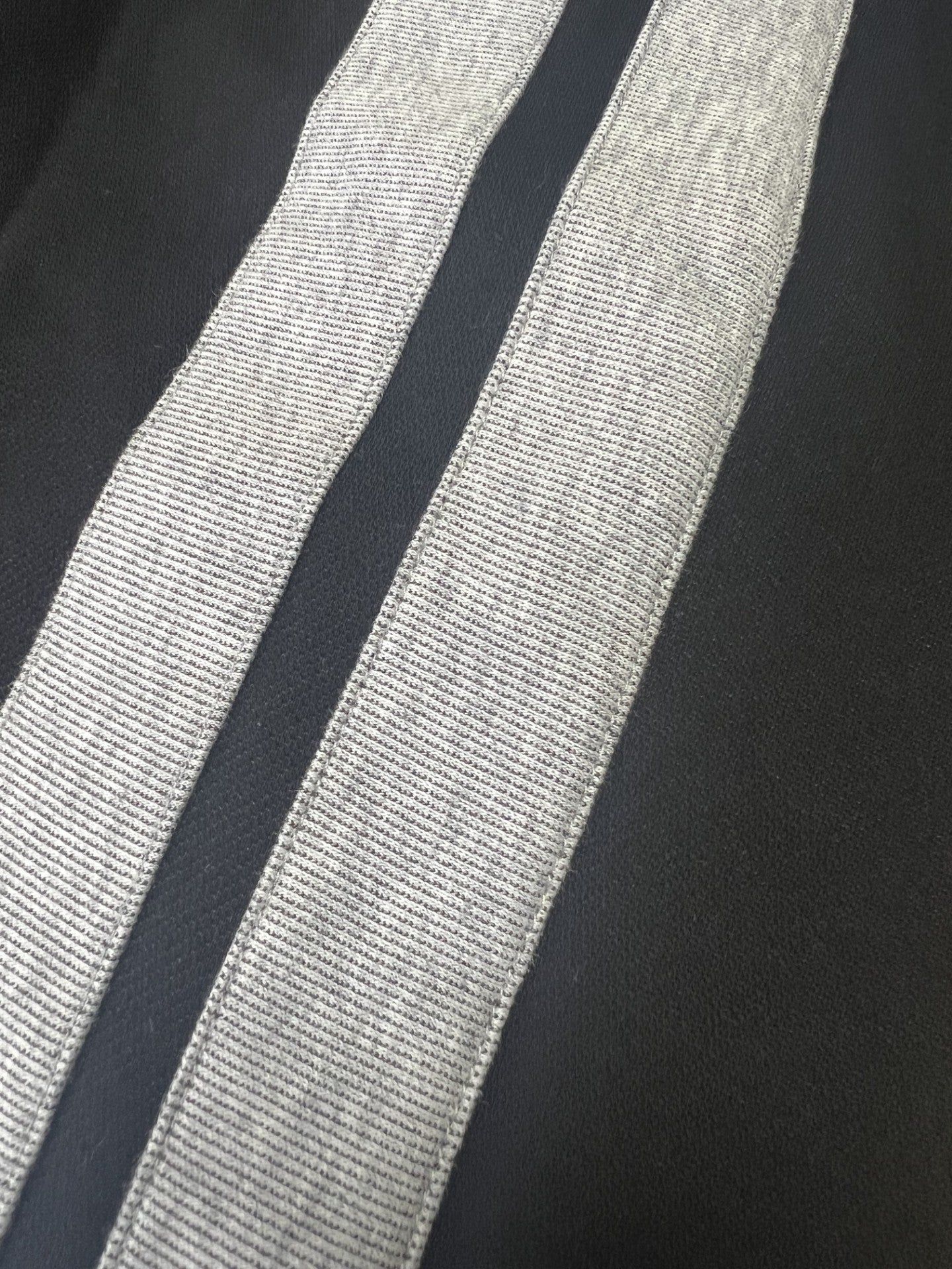 MLP025-B 女裝棉質黑色灰間休閑褲